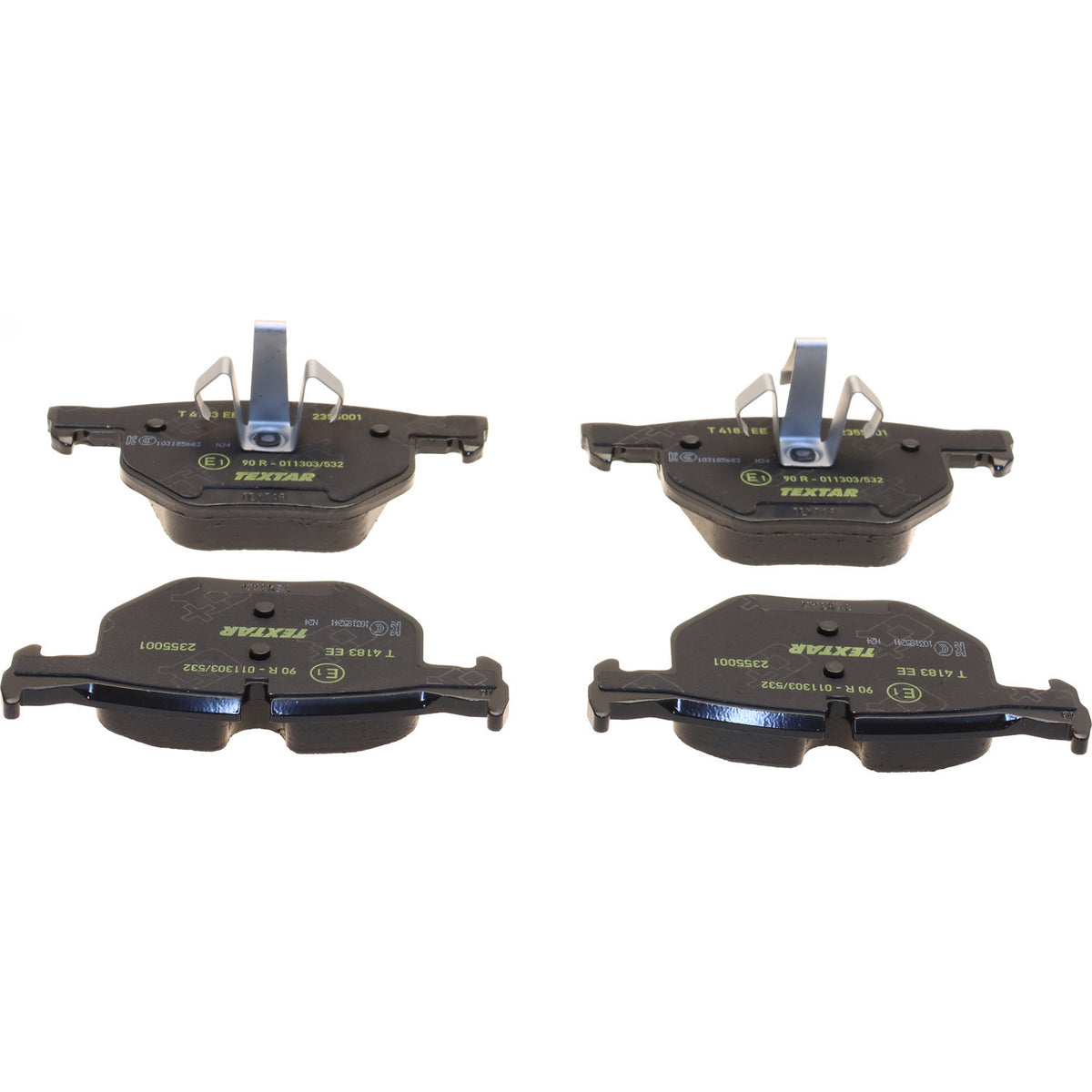 Textar 2355001 low-metallic rear brake pad set, BMW 34216775678