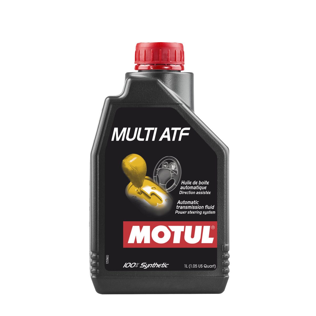 Motul Multi ATF automatic transmission fluid, 1 liter (1.05 US quart) bottle, part 105784