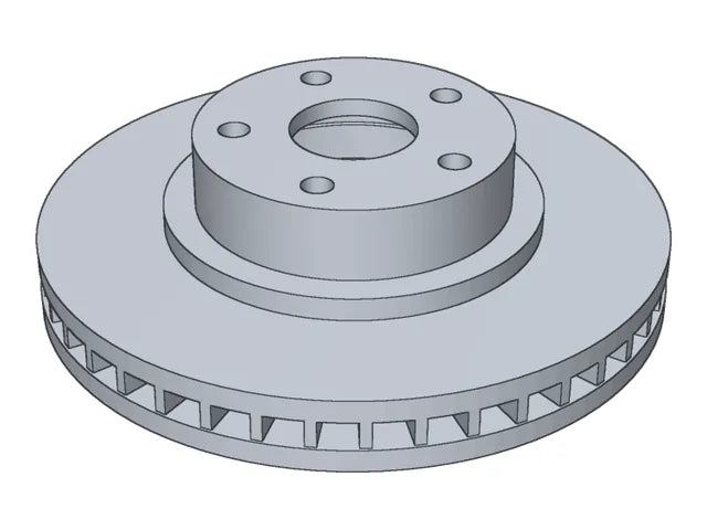 Vented brake rotor